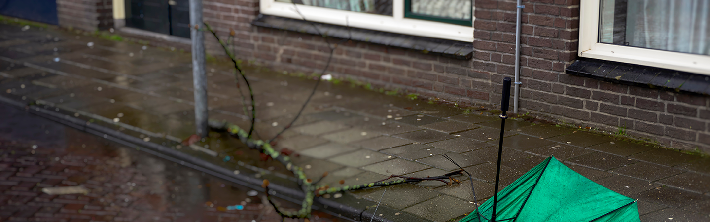 Stormschade aan uw huurwoning