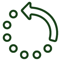 Illustratie van een cirkel met een pijl